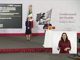 Alicia Bárcena estuvo este miércoles en Palacio Nacional junto a Claudia Sheinbaum.
