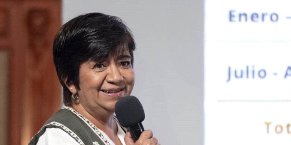 Edna Elena Vega, titular de la Sedatu,
ayer, en conferencia de prensa.