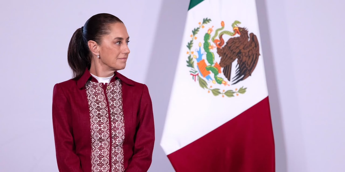 La Presidenta de México este martes en su conferencia matutina.