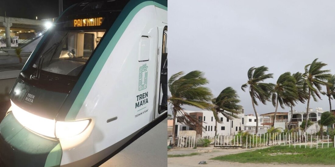 El Tren Maya reanudó servicio tras el paso de Beryl.