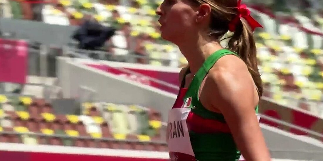 Paola Morán en los Juegos Olímpicos de Tokio 2020.