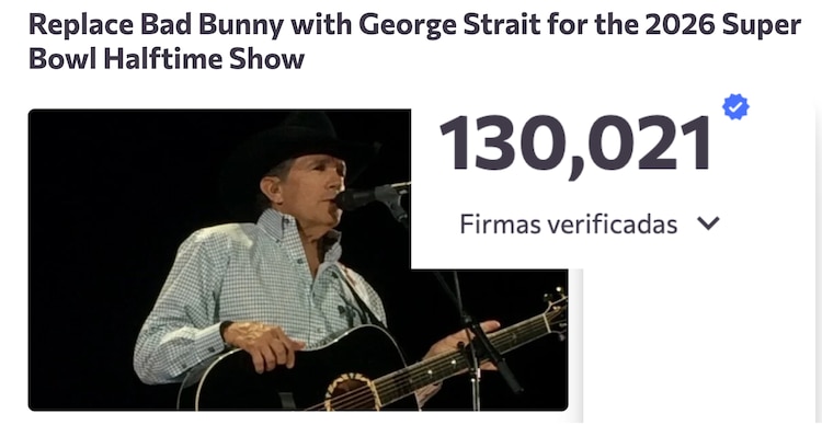 Firmas para reemplazar la presentación de Bad Bunny