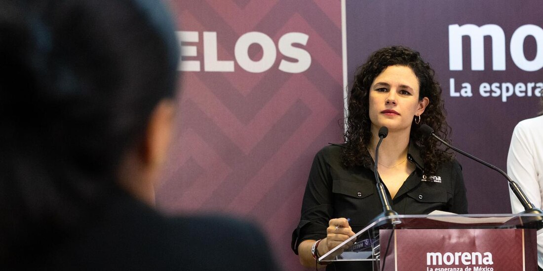 Luisa María Alcalde, en conferencia de prensa