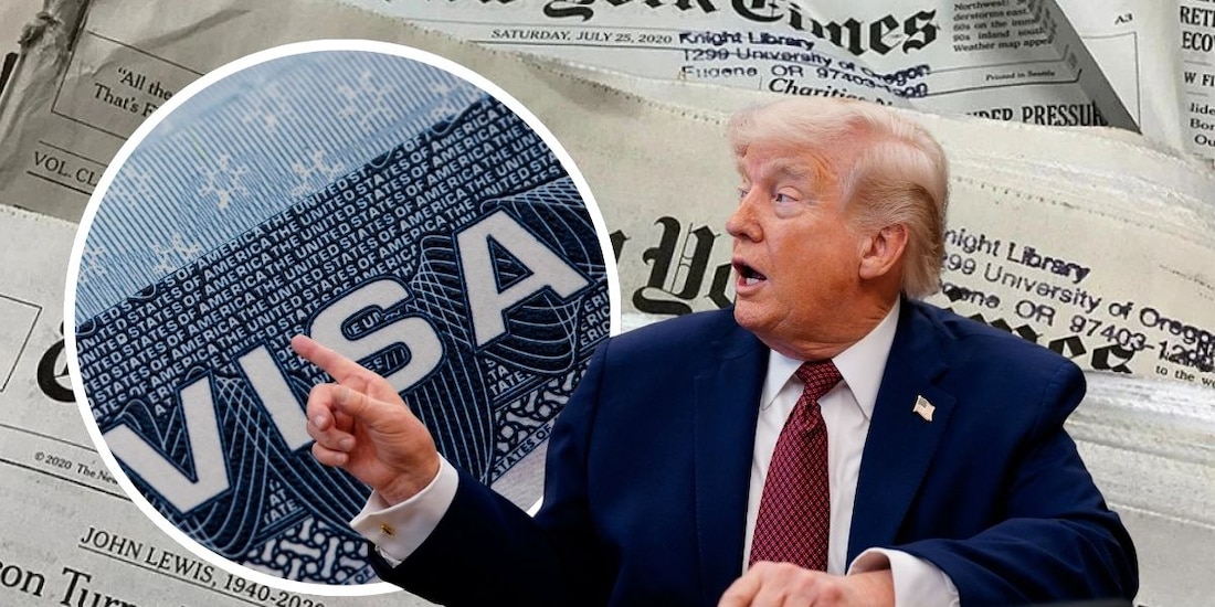 Donald Trump ha utilizado las restricciones de visas como una herramienta de presión sobre funcionarios y políticos latinoamericanos, según el NYT.