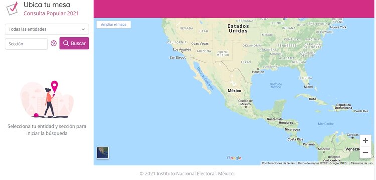 En la página del INE puedes ubicar tu mesa receptora o casilla para votar.