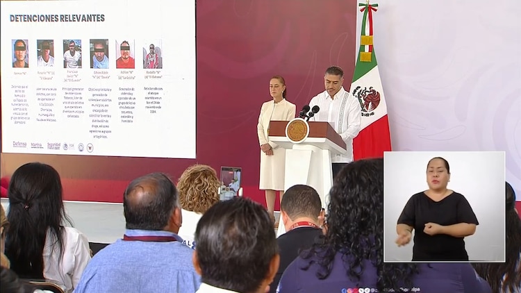 Omar García Harfuch detalló las detenciones relevantes en el estado.