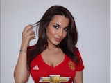 La modelo danesa Katrina María es una fiel seguidora del Manchester United.