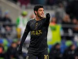 El delantero de LAFC Carlos Vela durante el partido contra Seattle en las semifinales de la Conferencia Oeste de la MLS