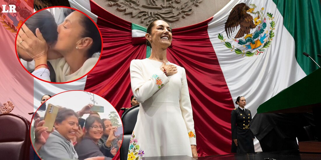 Claudia Sheinbaum compartió un video del su recorrido hacia el Congreso de la Unión.