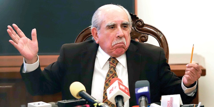 EL COMISIONADO Presidencial para la Reforma Electoral, Pablo Gómez, el pasado lunes.