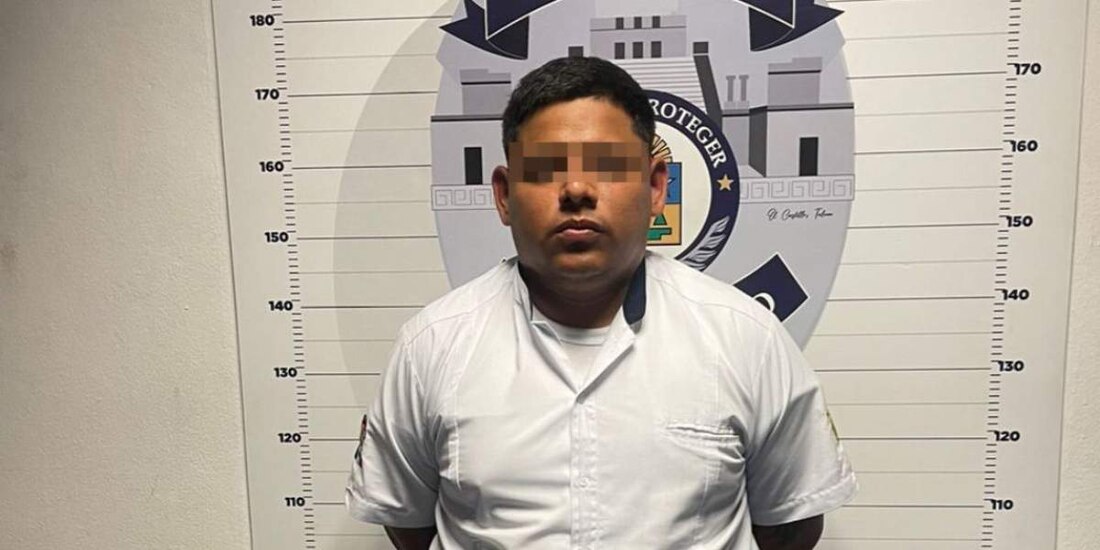 Detienen a sujeto armado al exterior de un hotel en Quintana Roo.