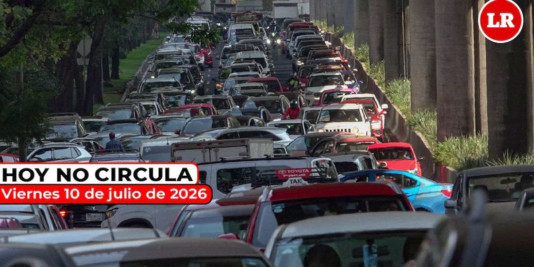 Consulta las medidas del Hoy No Circula para este viernes 10 de julio de 2026 en la Zona Metropolitana del Valle de México.