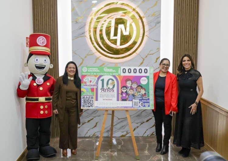 Las titulares de Lotería Nacional, DIF Nacional y la Procuraduría Federal de Protección celebran diez años de trabajo en favor de la niñez mexicana.
