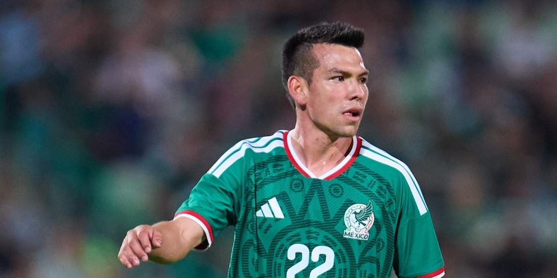 Hirving 'Chucky' Lozano en su último partido con la Selección Mexicana.