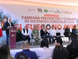 Operativo contra incendios en Michoacán