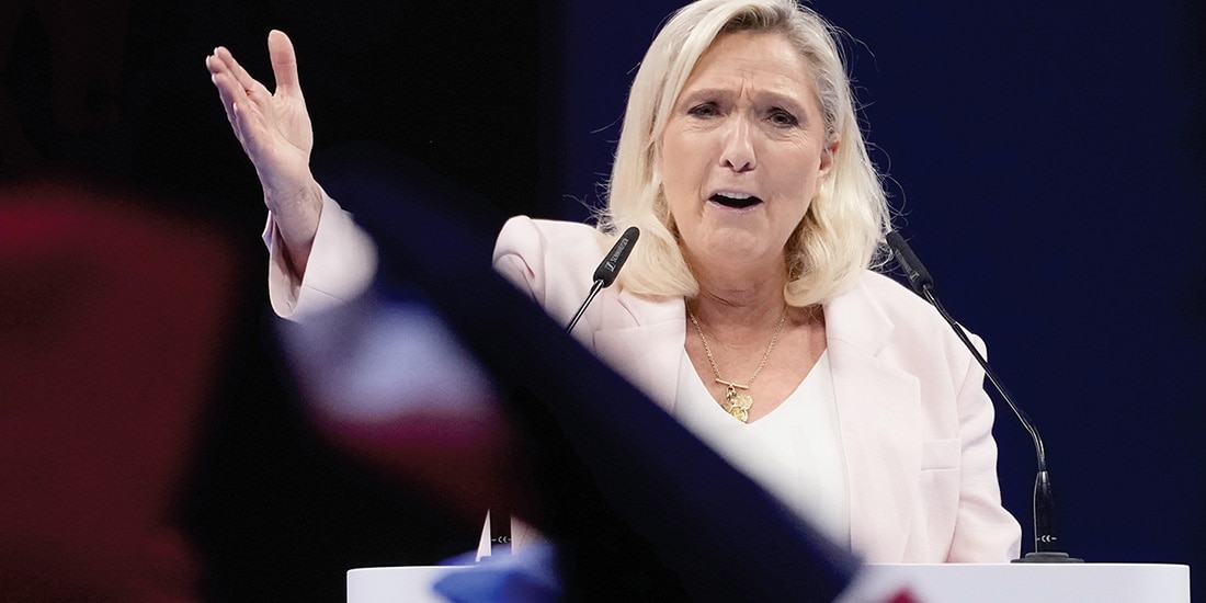 La dirigente política, el pasado domingo, en Orleans