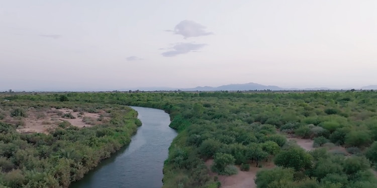 2- Río colorado tras los trabajos
de restauración.