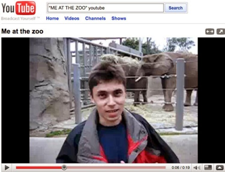 Un día como hoy, se subió el primer video en la historia de YouTube: 'Me at the zoo'.