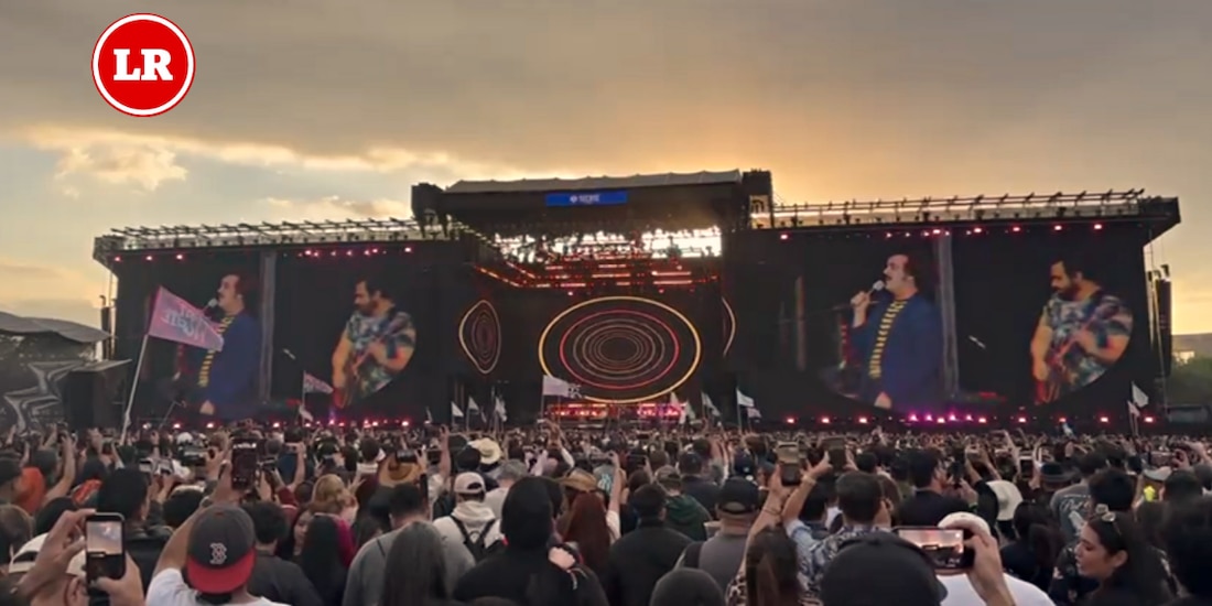 Enjambre durante su show en el Tecate Pal Norte, este sábado