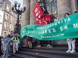 En noviembre de 2025, La Razón dio a conocer el caso de Liliana, quien fue criminalizada por un aborto espontáneo. En la imagen, una protesta afuera del Congreso, en abril pasado.