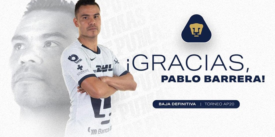 Pablo Barrera, el último capitán de los universitarios.