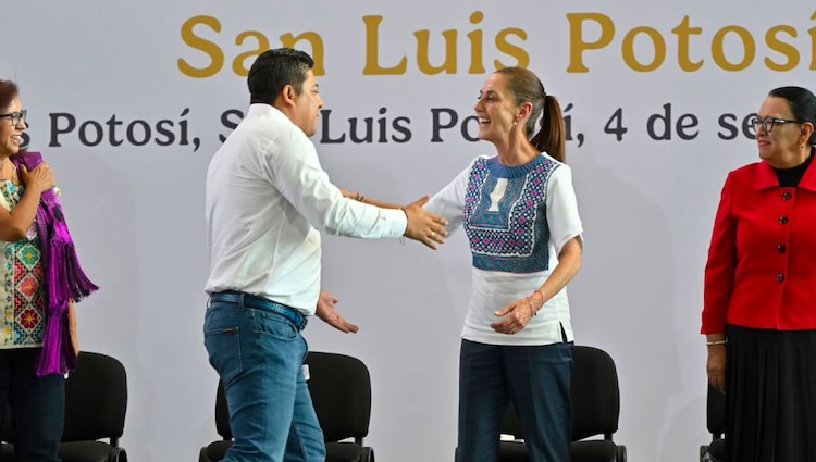 El gobernador constitucional, Ricardo Gallardo Cardona, subrayó los avances en programas sociales en el estado de San Luis Potosí.