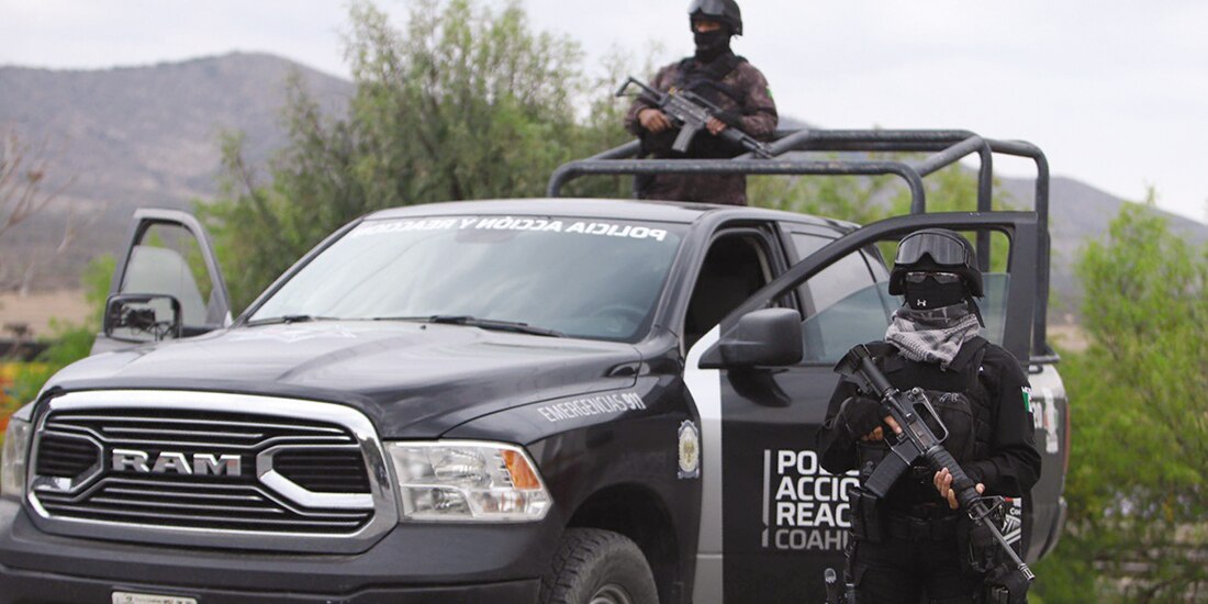 Agentes estatales durante un operativo en Coahuila, en imagen de archivo.