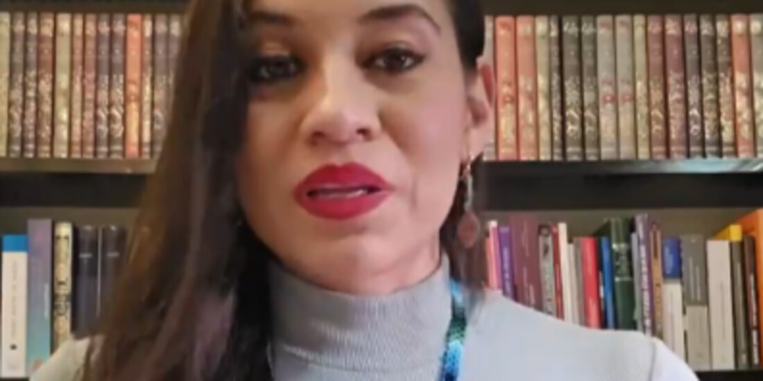 Mónica Calles Miramontes, abogada electoral, ayer, en un videomensaje en redes sociales.