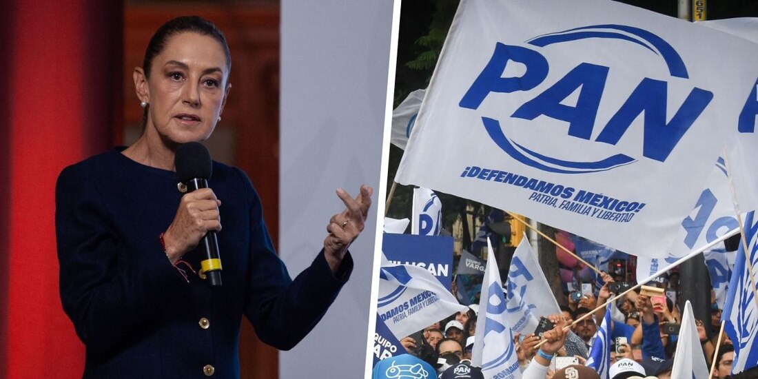 La presidenta Claudia Sheinbaum cuestionó al PAN por realizar su relanzamiento mientras miles enfrentan los estragos de las inundaciones.