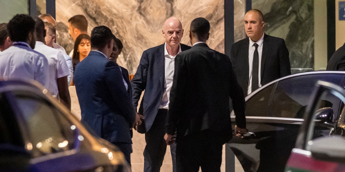 Gianni Infantino, presidente de la FIFA, acudió a Marruecos para pedir ayuda.