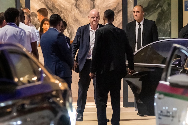 Gianni Infantino, presidente de la FIFA, acudió a Marruecos para pedir ayuda.