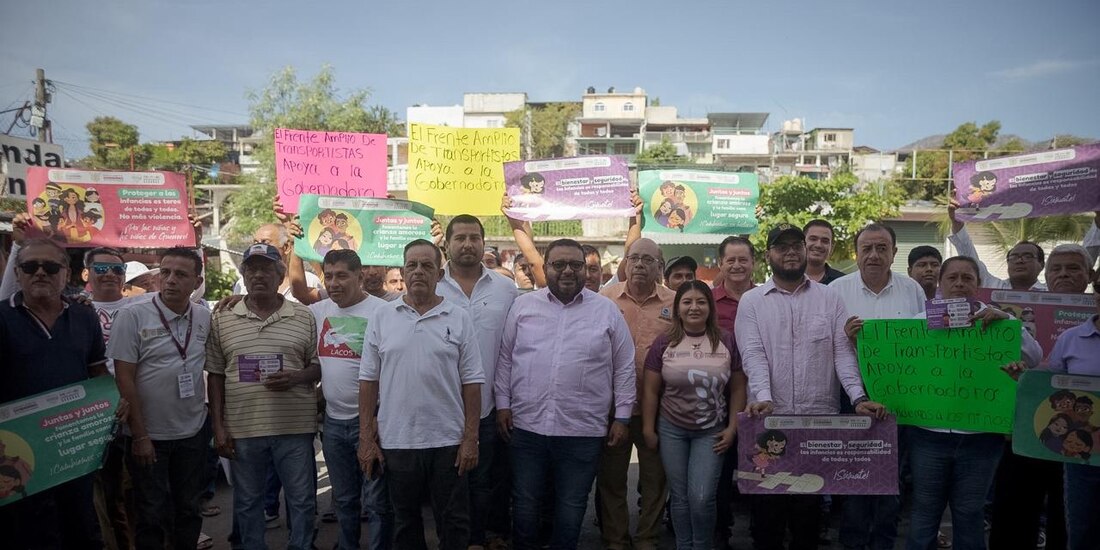 En guerrero impulsaron la campaña "Infancia Segura" en el transporte público.