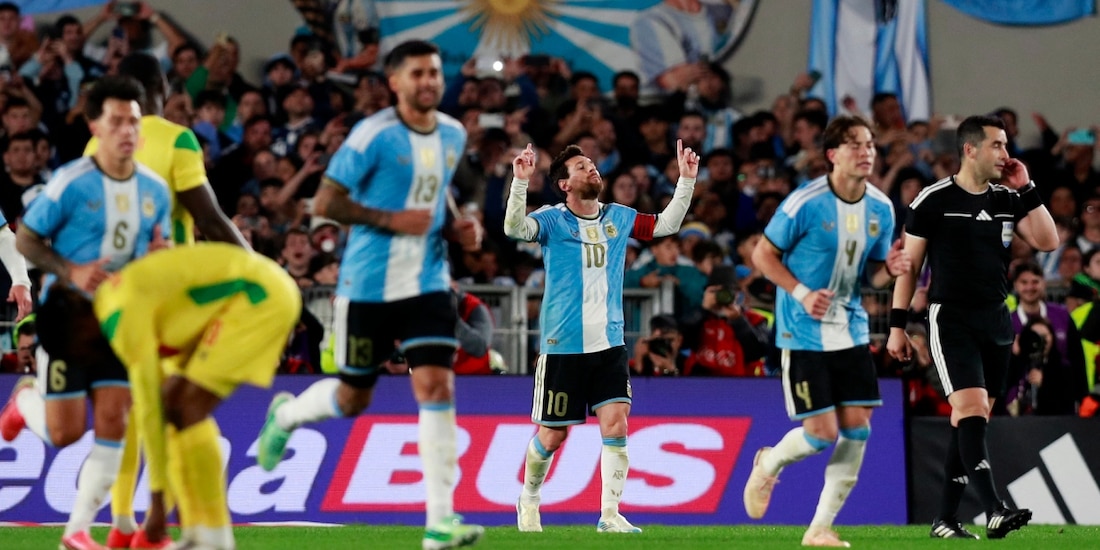 Lionel Messi se despidió de Argentina con una goleada sobre Benín.