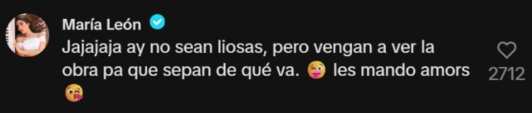 La respuesta de María León sobre la supuesta burla a Mar Contreras