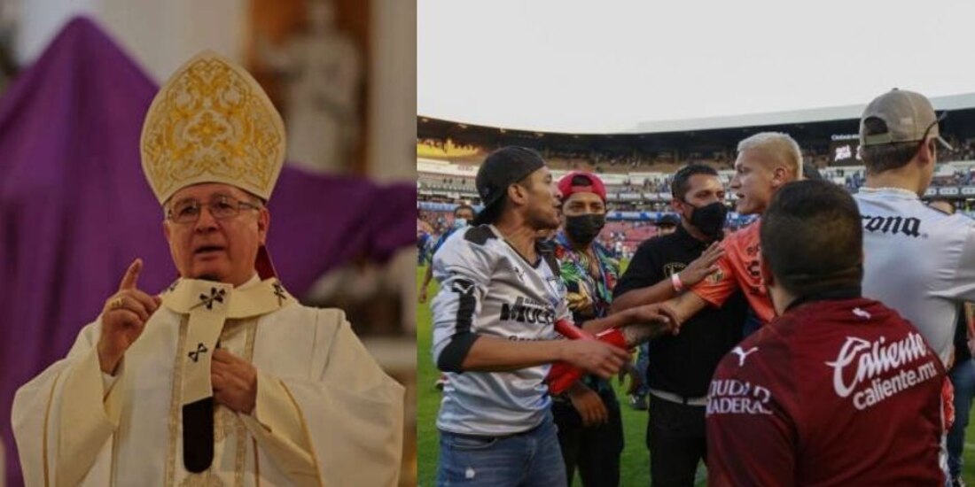 El arzobispo de Guadalajara, José Francisco Robles Ortega, lamentó la violencia en el Estadio La Corregidora.