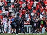 Tiago Volpi en el partido entre Toluca y Querétaro, correspondiente a la Jornada 12 del Torneo Apertura 2023 de la Liga MX, en el Estadio Nemesio Diez