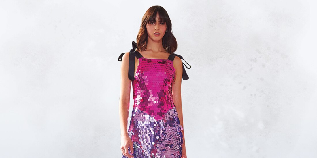 Pink Magnolia sorprendió con lentejuelas.