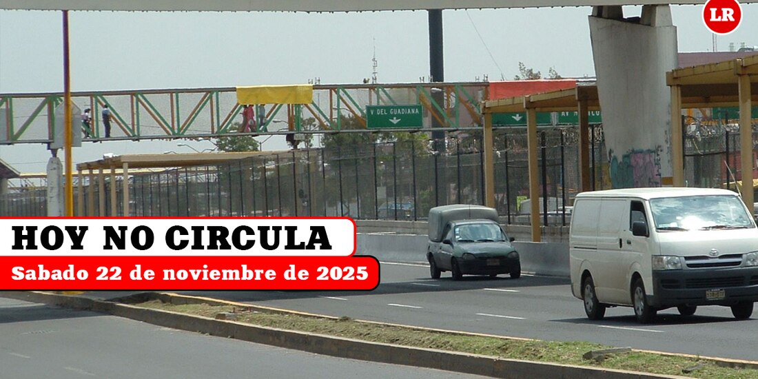 Conoce cómo aplica el Hoy No Circula este sábado 22 de noviembre de 2025.