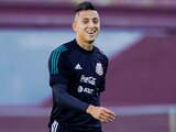 Roberto Alvarado durante un entrenamiento con el Tricolor Sub 23 en Guadalajara, sede del Preolímpico rumbo a Tokio 2020.