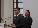 El secretario de Seguridad Ciudadana de la CDMX, Omar García Harfuch, dió el informe en conferencia de Claudia Sheinbaum.