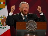 2023-05-12 09:24 Andrés Manuel López Obrador, durante la conferencia matutina desde Palacio Nacional.