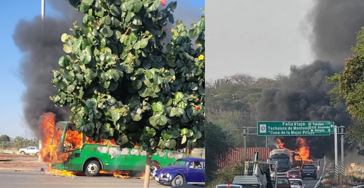 Incendios de vehículos registrados en Jalisco