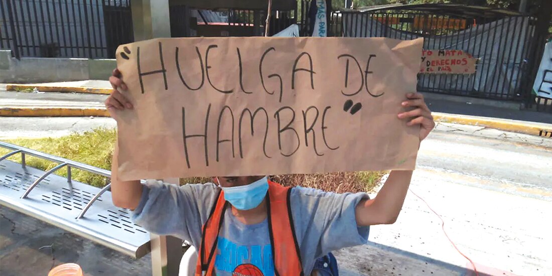 El estudiante Antonio Rosas, el pasado sábado.