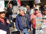 integrantes de la coordinadora se concentraron ayer en el Centro Histórico.