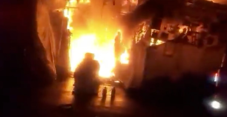 Incendio en el Mercado de Sonora