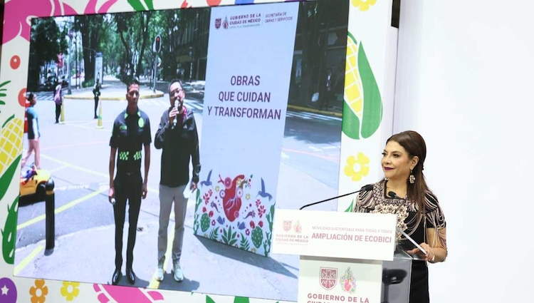 La Jefa de Gobierno de la capital, Clara Brugada, presentó el plan general para ampliar la cobertura de transporte individual sustentable.