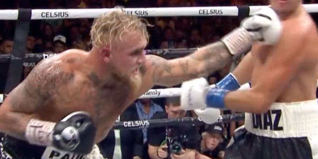 Jake Paul se impuso a Nate Díaz por decisión unánime.