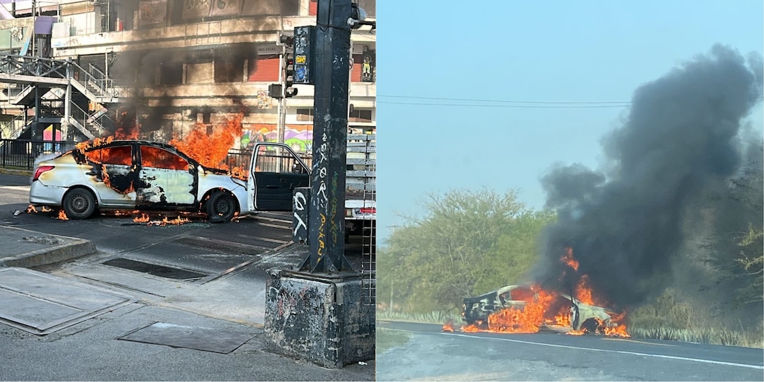 Incendios de vehículos registrados en Jalisco