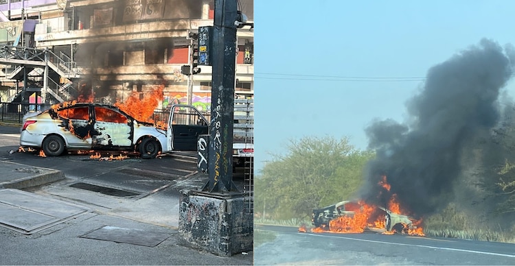 Incendios de vehículos registrados en Jalisco