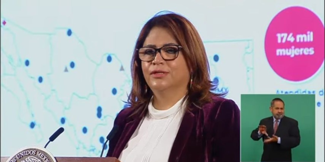 Fabiola Alanís Sámano, titular de la Comisión Nacional para Prevenir y Erradicar la Violencia contra las Mujeres (Conavim) de la Secretaría de Gobernación (Segob).